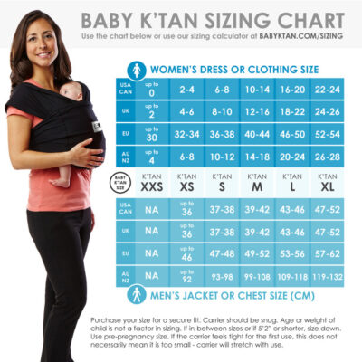 The Baby K'tan Baby Carrier Original is perfect for out & about