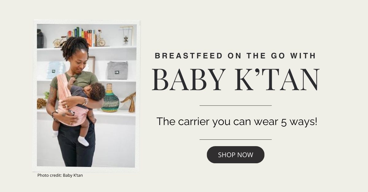 breastfeed with baby k'tan carrier image