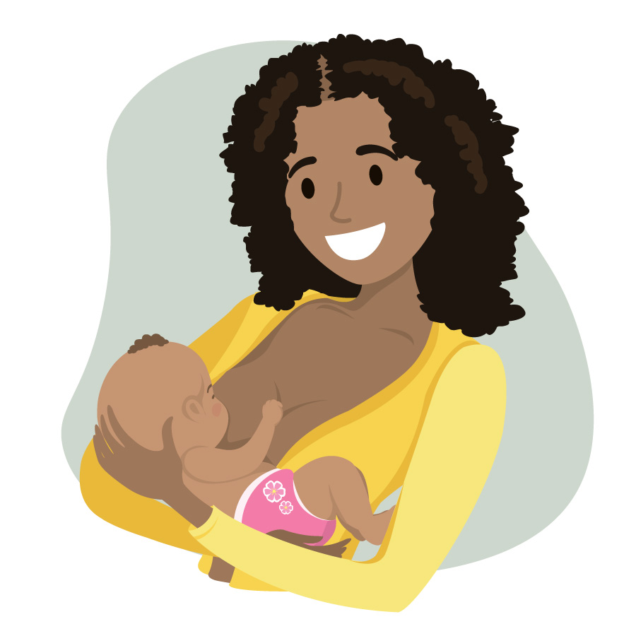 cradle hold breastfeeding position