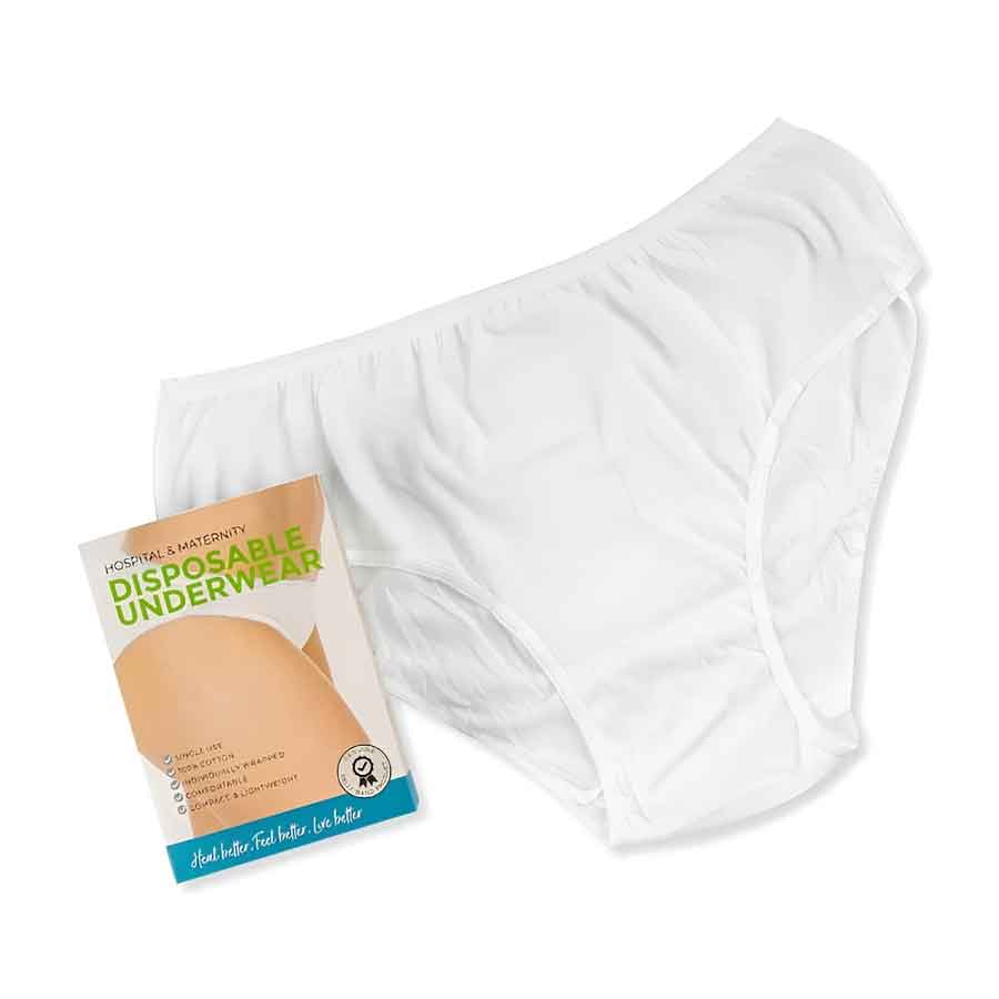 showing the full brief image of hospital and maternity disposable underwear